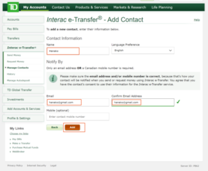 TD BANK